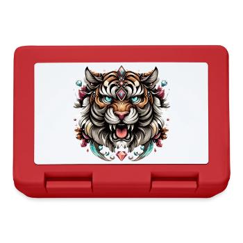 Majesté des pierres précieuses du tigre - Boîte à goûter - rouge - Devant