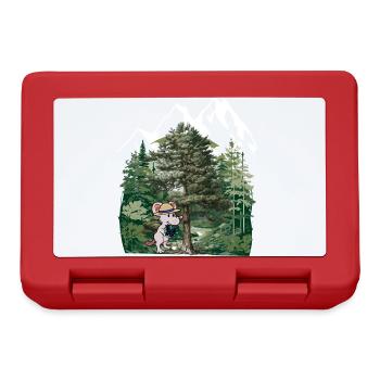 Tyrolean Forest, Mouse, Gentian, Alps, Alm, Nature, Forest - Lunchbox - red - Front