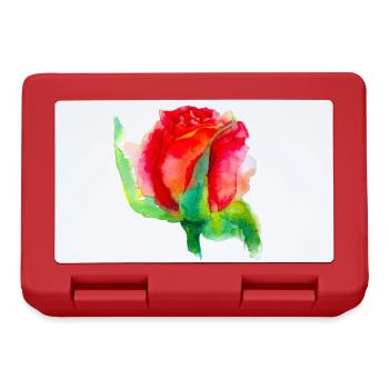 belle fleur « rose » - Boîte à goûter - rouge - Devant