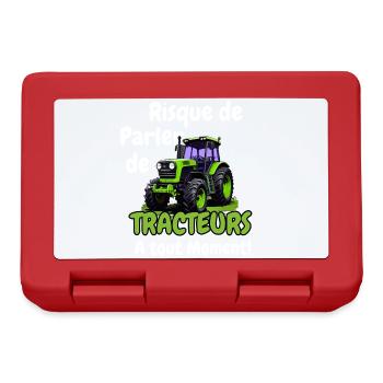 Risque de parler de tracteurs a tout Moment - Boîte à goûter - rouge - Devant