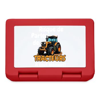 Risque de parler de tracteurs a tout Moment - Boîte à goûter - rouge - Devant