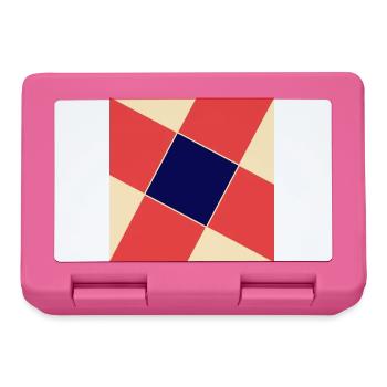 Multiple squares with different colors - Lunchbox - pink - Front