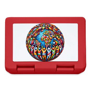Unity in Diversity – Strong Together - Lunchbox - red - Front