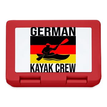 German Kayak Crew – Wildwater Kayak Tee - Brotdose - Rot - Vorne
