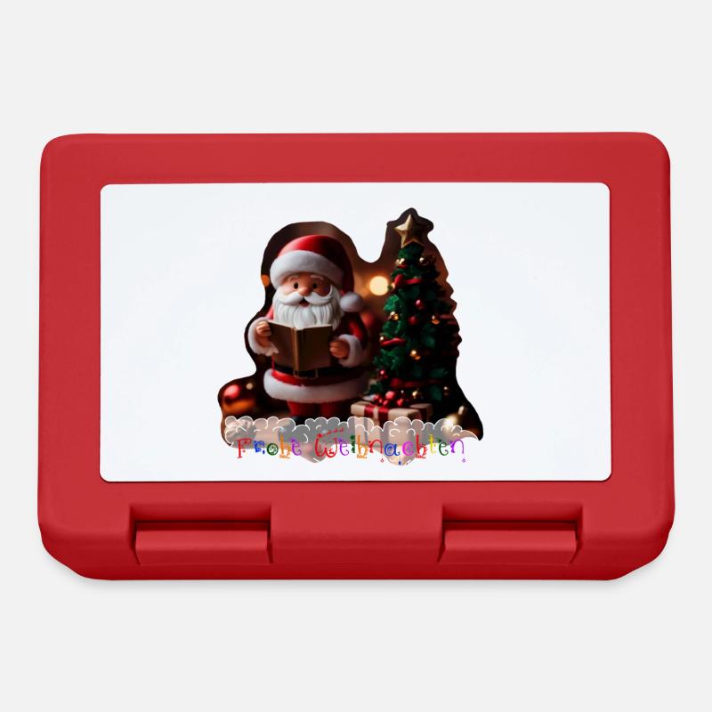 Père Noël réaliste - Boîte à goûter - rouge