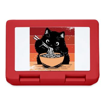 Cat Ramen Funny - Lunchbox - red - Front
