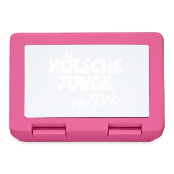 Kölsche Junge Op Jöck Kölsch Köln - Brotdose - Pink - Vorne