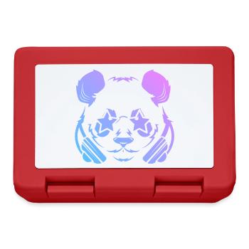 Panda Pandabär - Brotdose - Rot - Vorne