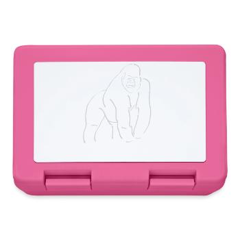 Silverback Gorilla Chef Entrepreneur Gift - Lunchbox - pink - Front