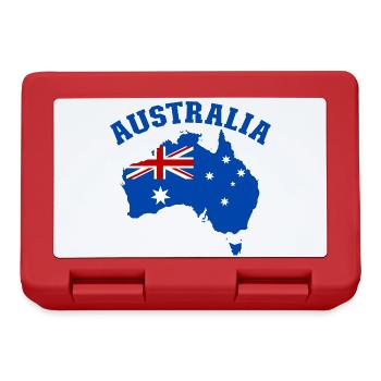 Australia Australien Flagge - Brotdose - Rot - Vorne