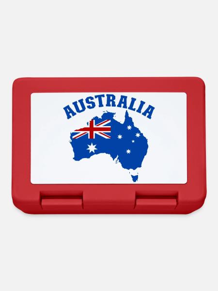 Australia Australia Flag - Lunchbox - red