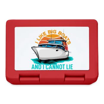 J’aime les gros bateaux et je ne peux pas mentir - Boîte à goûter - rouge - Devant