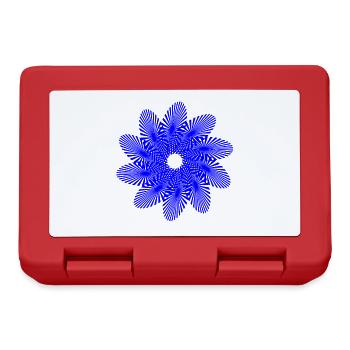 Mandala | Sunbeams | Pattern - Lunchbox - red - Front
