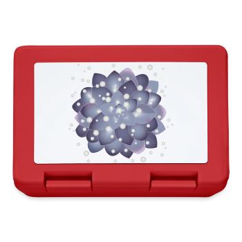 beautiful succulent blossom with pearls - Lunchbox - red - Front