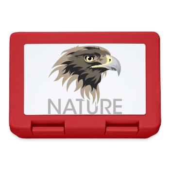 Nature eagle icon animals logo illustration - Lunchbox - red - Front