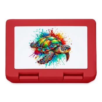 Tortue - Boîte à goûter - rouge - Devant