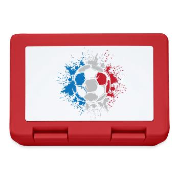 Frankreich Fußball Explosion Fußballer Team Logo - Brotdose - Rot - Vorne