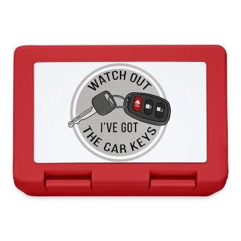 Watch Out I've Got The Car Keys - Lunchbox - red - Front