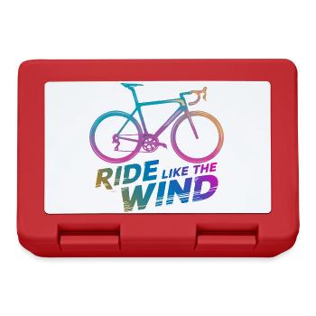 Gradient Bicycle Ride Graphic - Lunchbox - red - Front