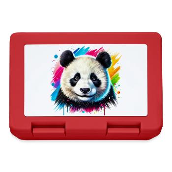 Panda - Brotdose - Rot - Vorne