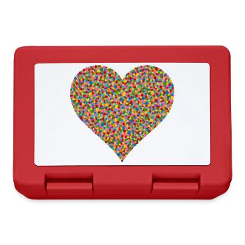 Confetti Heart - Lunchbox - red - Front