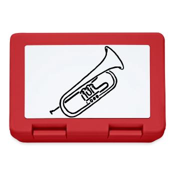Cadeau de croquis Bugle pour musicien - Boîte à goûter - rouge - Devant