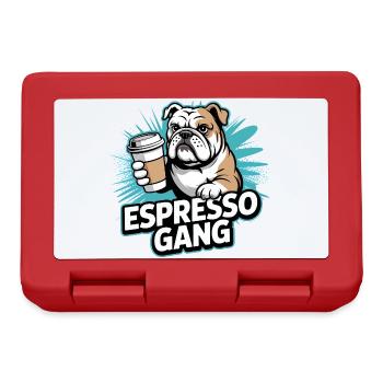 Espresso Gang Bulldog - Boîte à goûter - rouge - Devant