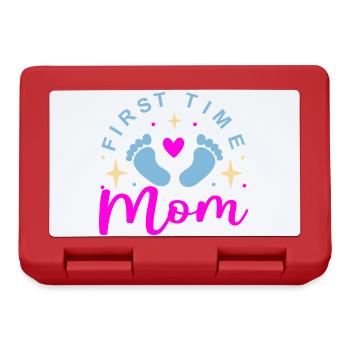 Mama 1. Muttertag Werdende Mama - Brotdose - Rot - Vorne