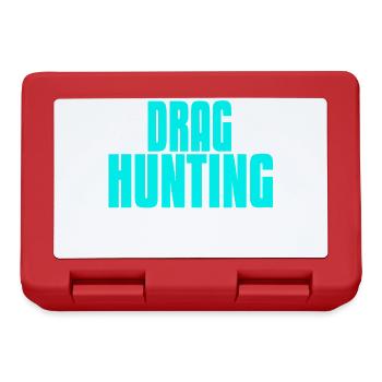 Drag Hunting Makes Me Happy Funny Horse Humor - Lunchbox - red - Front