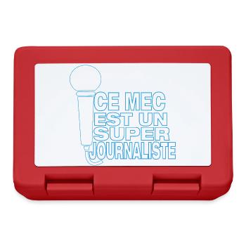 Super Journaliste – Ce mec gère le micro - Boîte à goûter - rouge - Devant