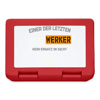 One of the last craftsmen and not a replacement - Lunchbox - red - Front