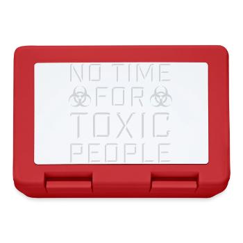 No Time Toxic People Boundaries Self Care Saying - Lunchbox - red - Front