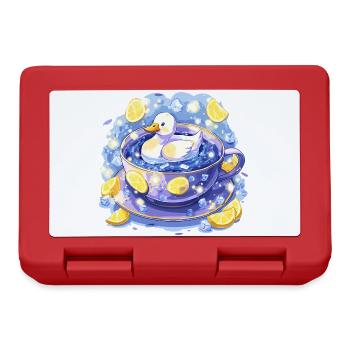 Lemon duck in a tea mug - Lunchbox - red - Front