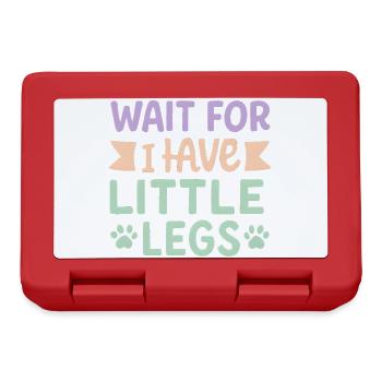 Le chien dit Humour Mème Humour, Drôle, petites jambes drôles - Boîte à goûter - rouge - Devant