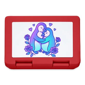 Duo d’amour des manchots dans la roseraie - Boîte à goûter - rouge - Devant