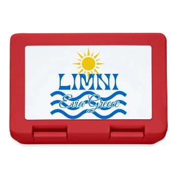 Limni Evia Sonnenwellen - Brotdose - Rot - Vorne