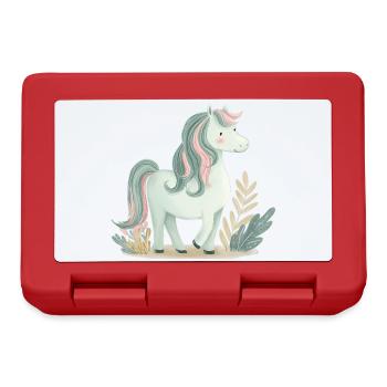 Cute Pony Horse - Lunchbox - red - Front