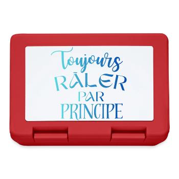 Always complaining on principle – funny phrase - Lunchbox - red - Front