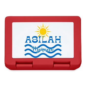 Asilah Marokko Sonnenwellen - Brotdose - Rot - Vorne