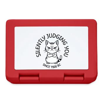 Cat Judge Since 7500 BC - Lunchbox - red - Front