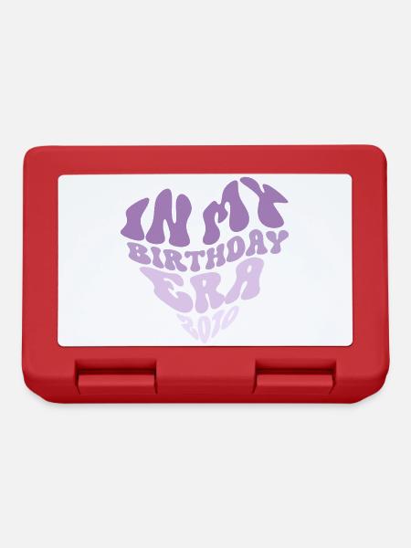 2010 Jahrgang 16 Geburtstag Retro Geschenk - Brotdose - Rot
