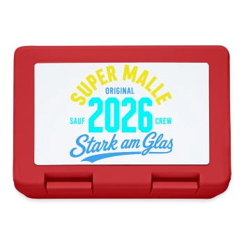 Malle 2026 Strong on the Glass Sauf Crew Original - Lunchbox - red - Front