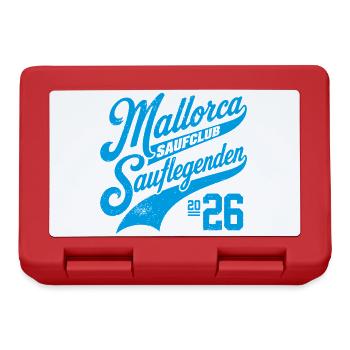 Malle 2026 Mallorca Sauflegenden Saufclub - Brotdose - Rot - Vorne