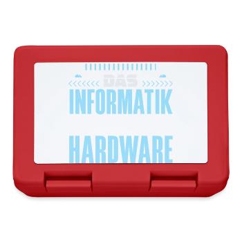 Informatik Hardware Spruch - Brotdose - Rot - Vorne