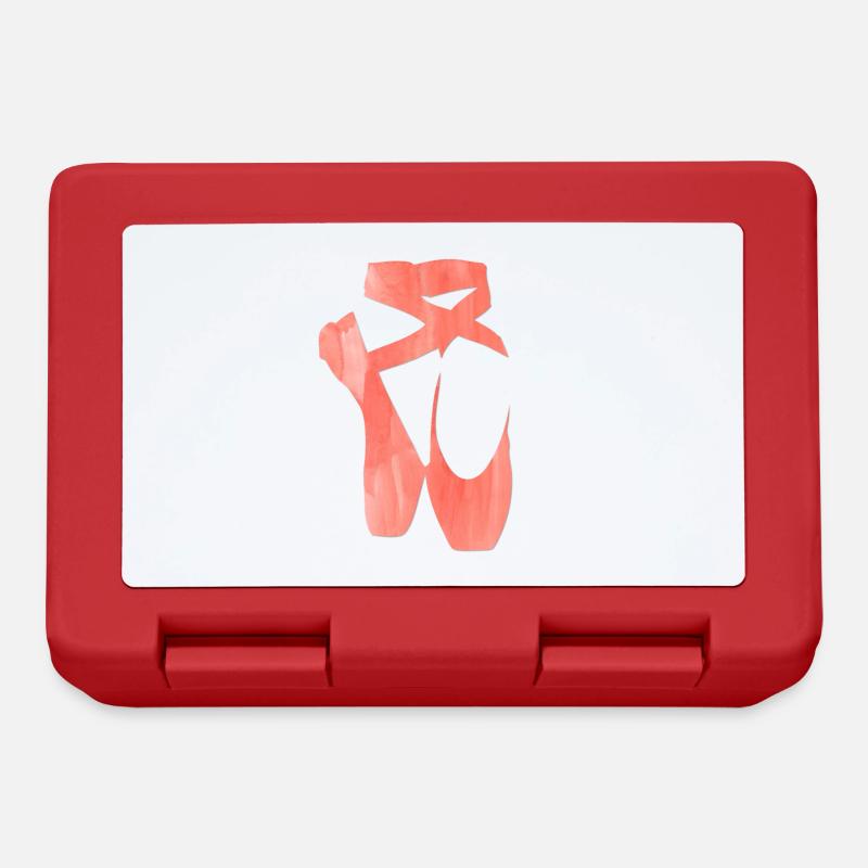 Ballettschuhe - Brotdose - Rot