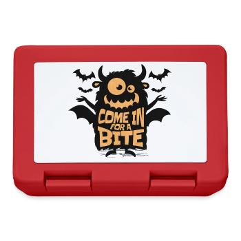 Come for a Vampire Bite Halloween Humor - Lunchbox - red - Front