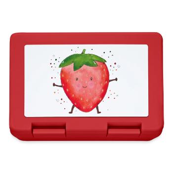 Erdbeere Strawberry Früchte - Brotdose - Rot - Vorne