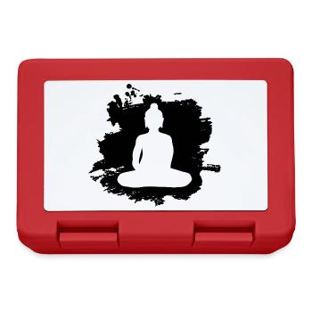 Yoga Bouddha Yogi Art - Boîte à goûter - rouge - Devant