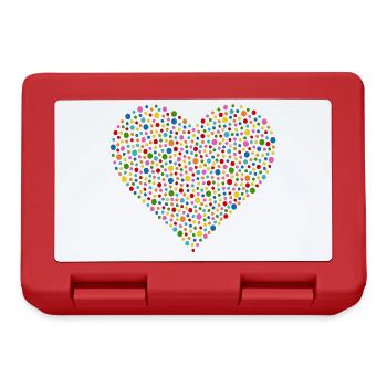 Confetti Heart - Lunchbox - red - Front