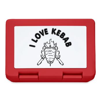 I love Kebab - Lunchbox - red - Front